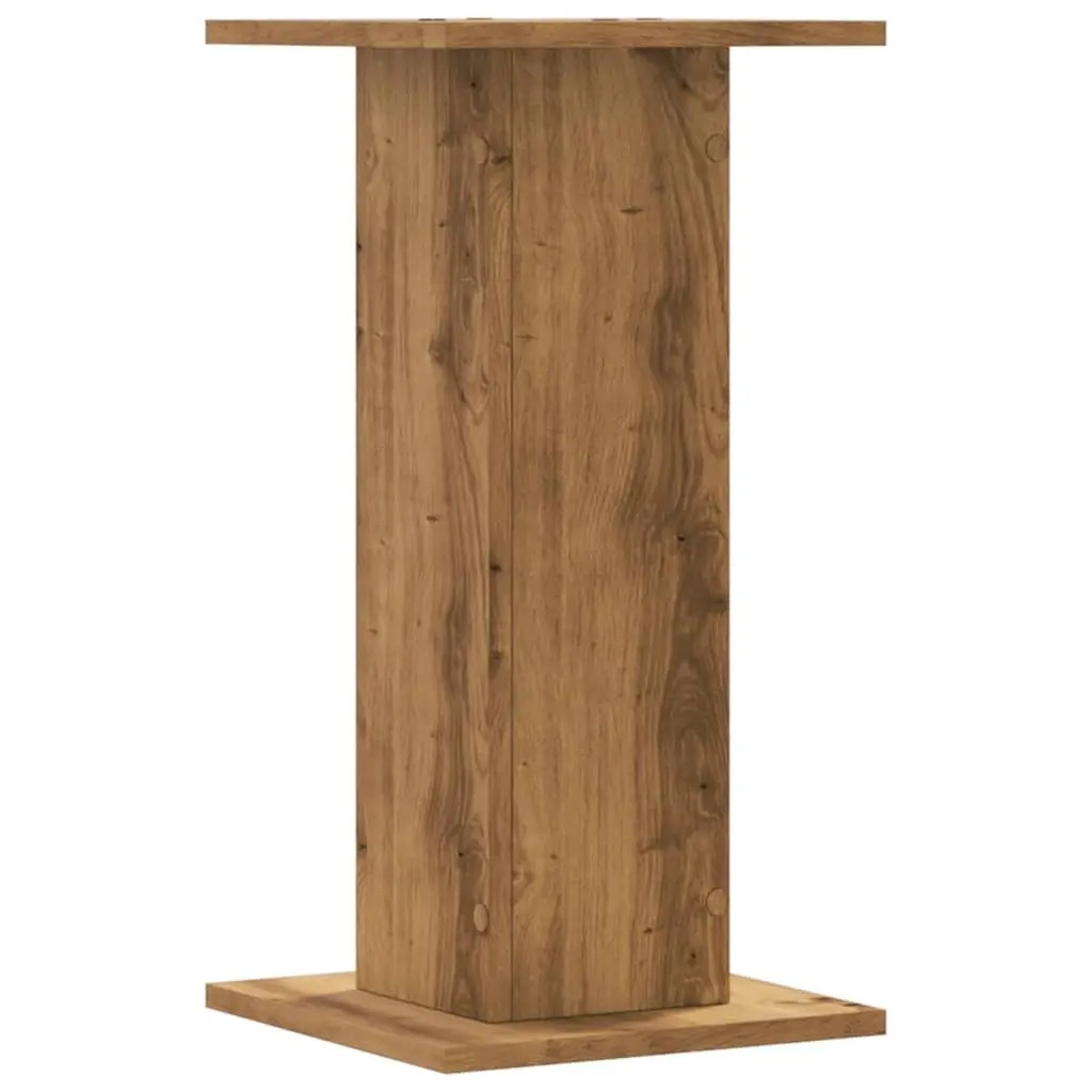Plant Stands 2 pcs Brown Engineered Wood 30x30x60 cm Tall Display Pot Holders
