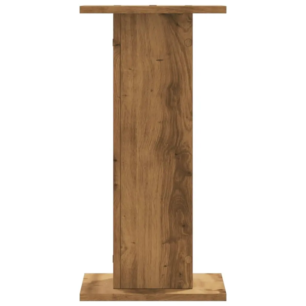 Plant Stands 2 pcs Brown Engineered Wood 30x30x60 cm Tall Display Pot Holders