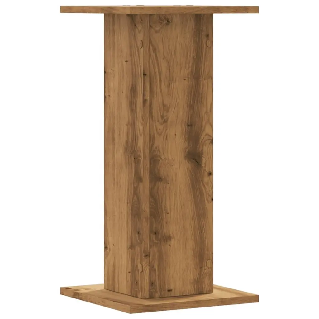 Plant Stands 2 pcs Brown Engineered Wood 30x30x60 cm Tall Display Pot Holders