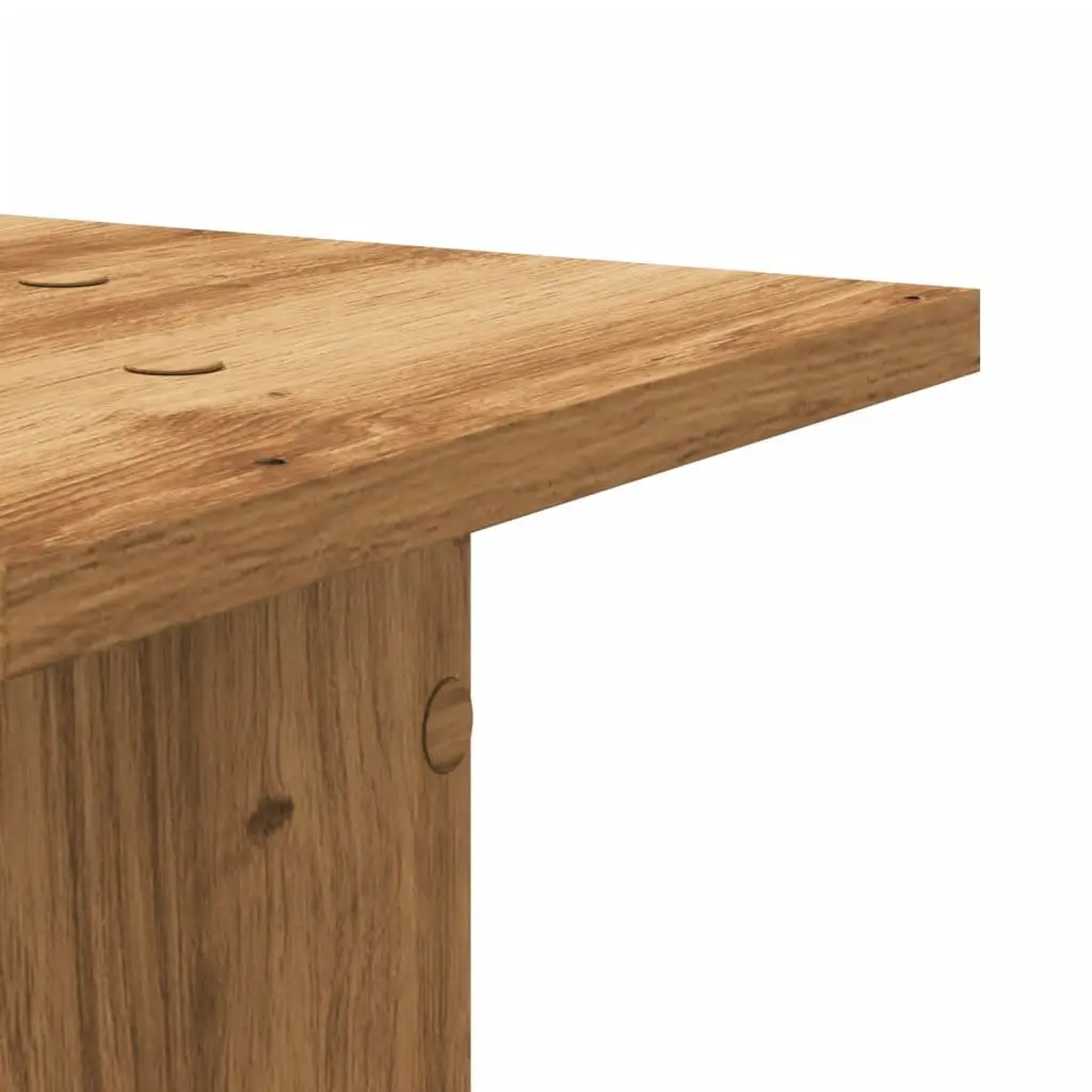 Plant Stands 2 pcs Brown Engineered Wood 30x30x60 cm Tall Display Pot Holders