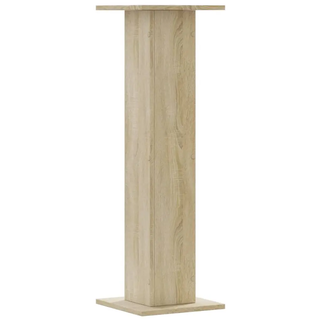 Plant Stands 2 pcs Brown Engineered Wood Tall Display Stands 30x30x95 cm