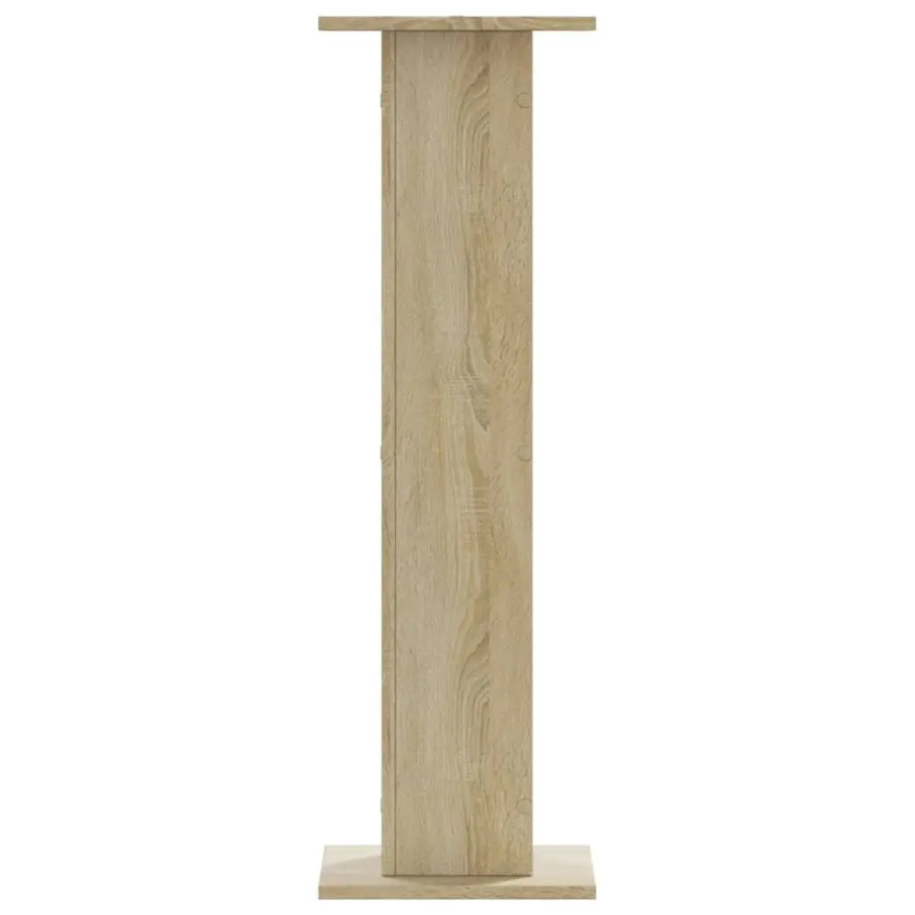 Plant Stands 2 pcs Brown Engineered Wood Tall Display Stands 30x30x95 cm