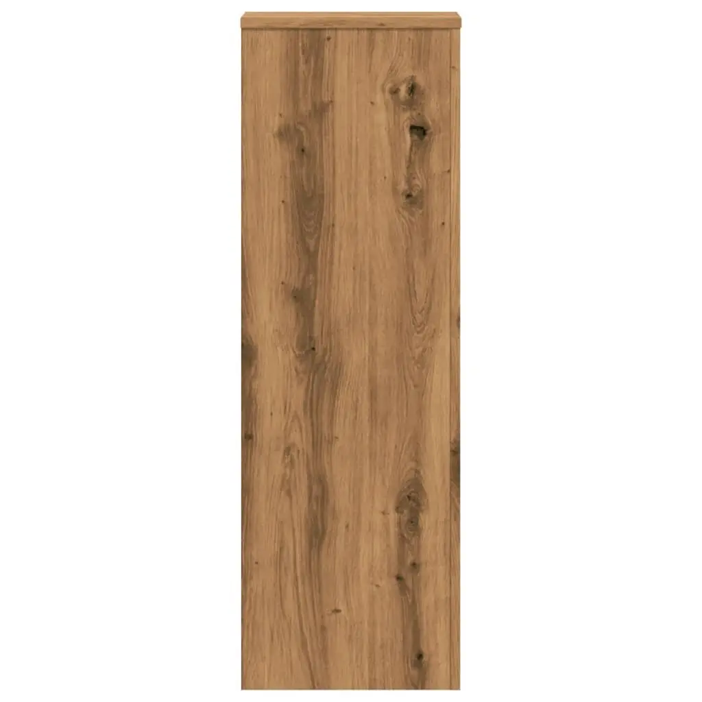 Brown Engineered Wood Plant Stands 33x33x100cm 2 Pieces Modern Flower Display Stands