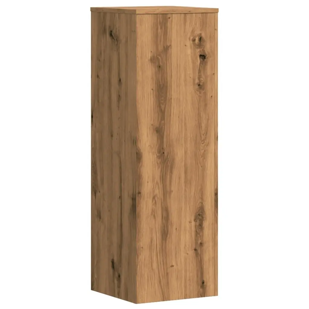 Brown Engineered Wood Plant Stands 33x33x100cm 2 Pieces Modern Flower Display Stands