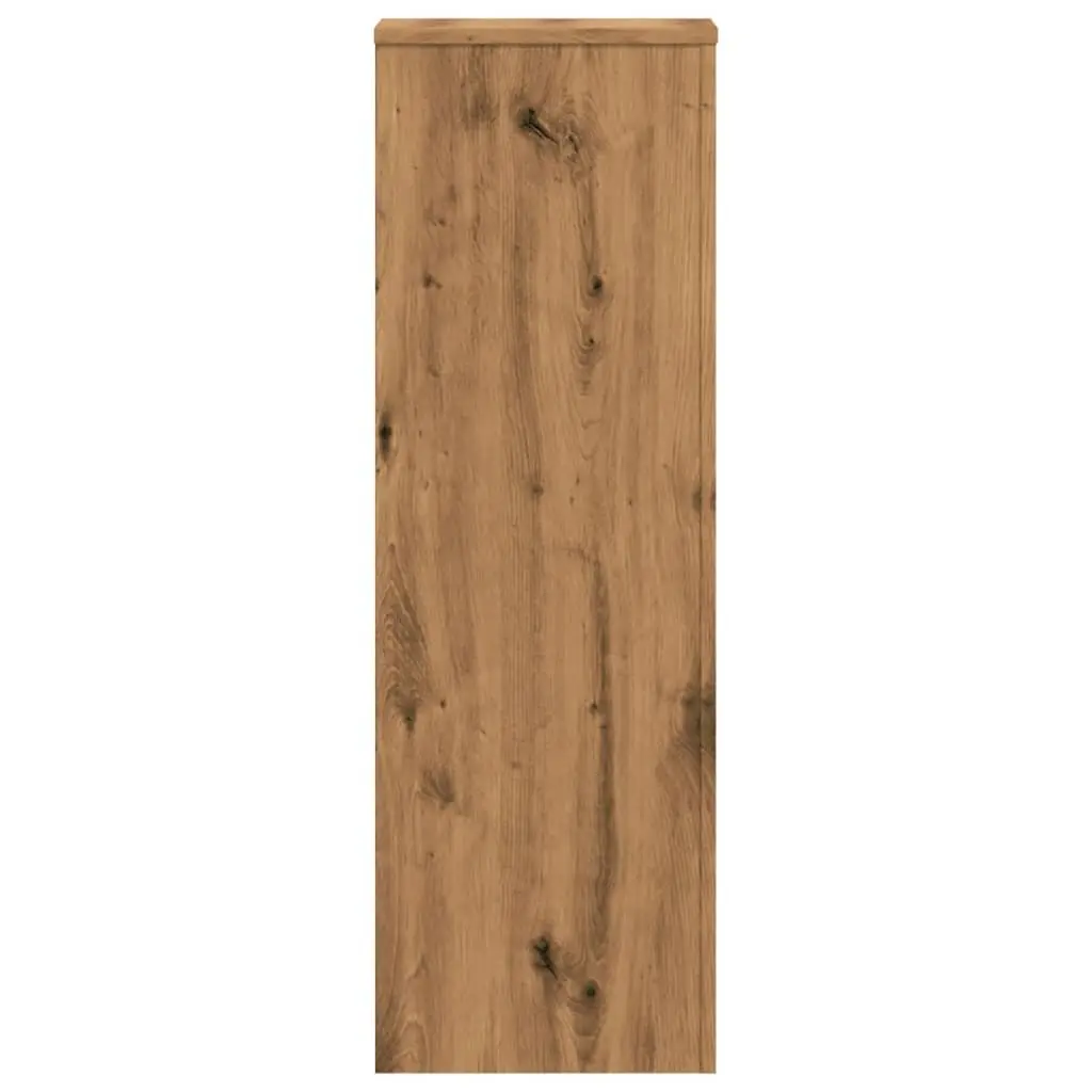 Brown Engineered Wood Plant Stands 33x33x100cm 2 Pieces Modern Flower Display Stands