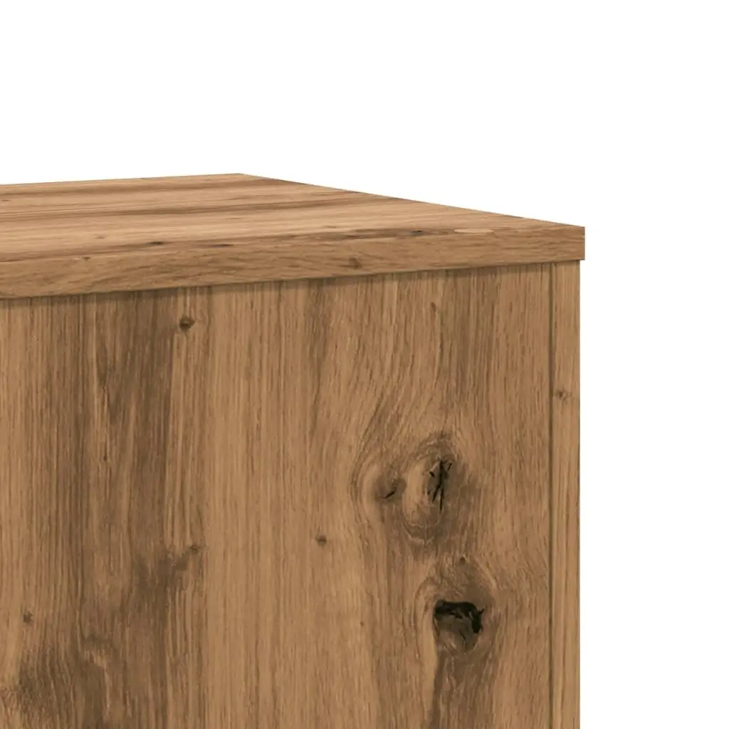 Brown Engineered Wood Plant Stands 33x33x100cm 2 Pieces Modern Flower Display Stands