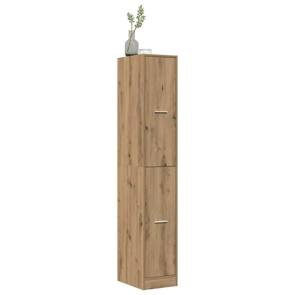 Apothecary Storage Cabinet Engineered Wood 30W x 41D x 174.5H cm Brown