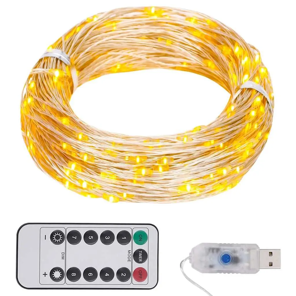 LED String Lights 150 Warm White LEDs 15m Christmas Party Wedding Holiday Decor