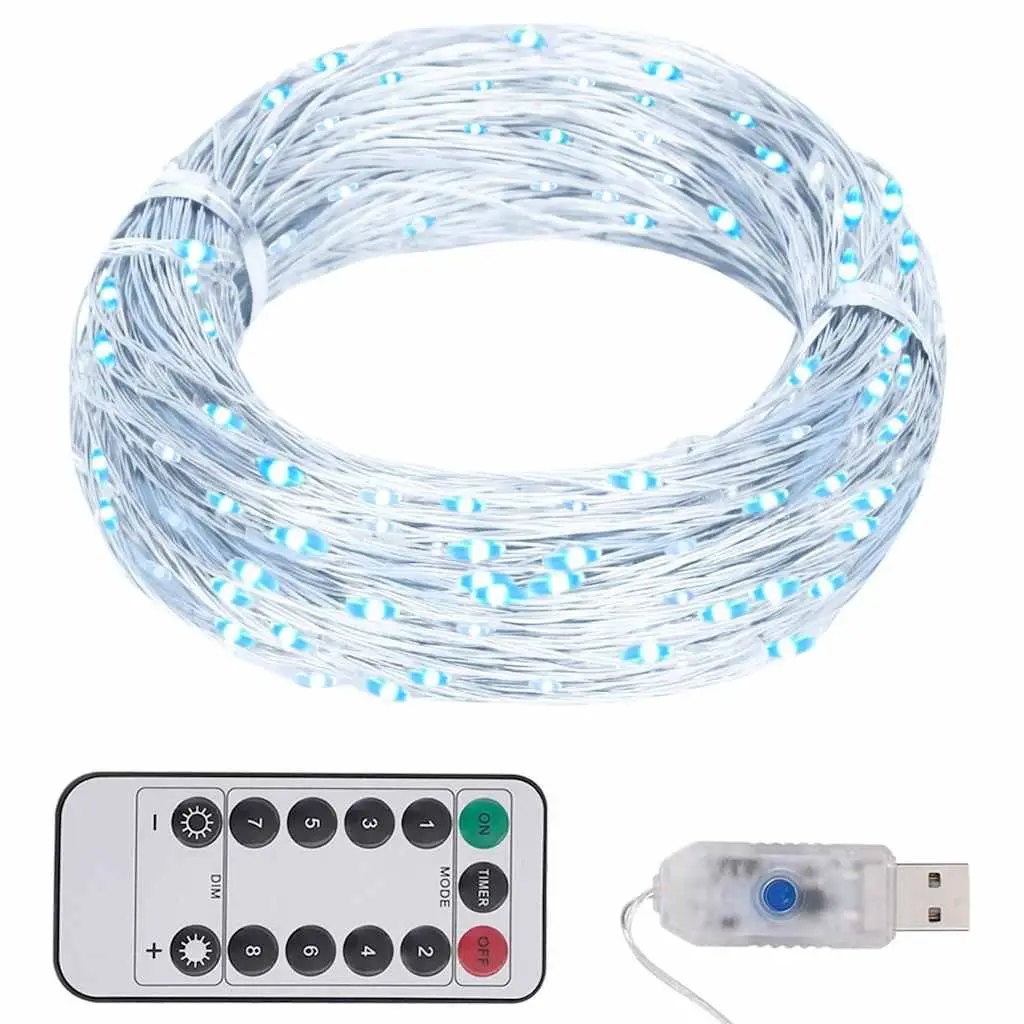 LED String Lights 300 LEDs Cold White 30m Indoor Outdoor Christmas Holiday