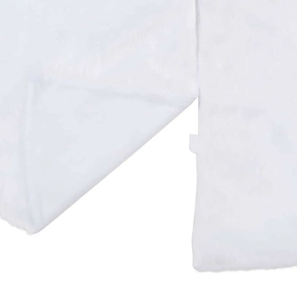 150cm White Faux Fur Tree Skirt for Holiday Use