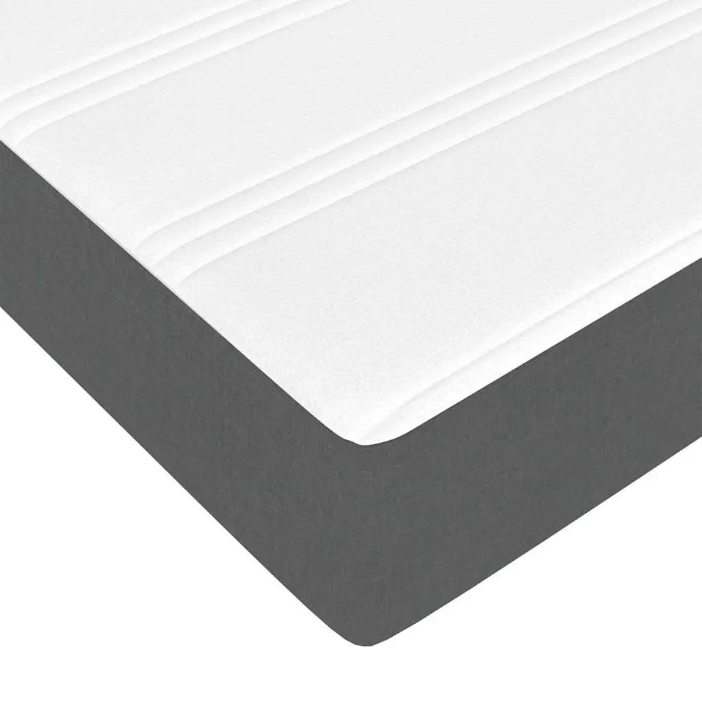 Ottoman Bed Queen with Pocket Spring Mattress Grey Fabric Storage Lift Base