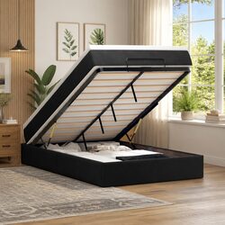 Practical King Single Ottoman Bed with Storage Solution