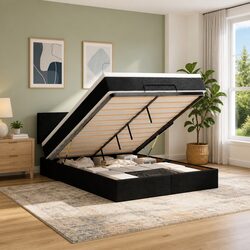 Practical Ottoman Bed with Mattress for Everyday Use