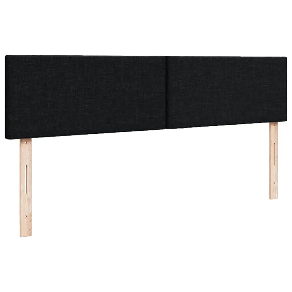 Double Ottoman Bed Black Upholstered Frame with Pocket Spring Mattress and Hydraulic Lift Storage
