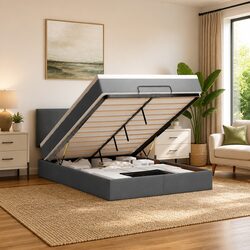 Practical Queen Ottoman Bed with Storage for Everyday Use