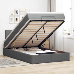 Practical Grey Ottoman Bed with Mattress for Your Home