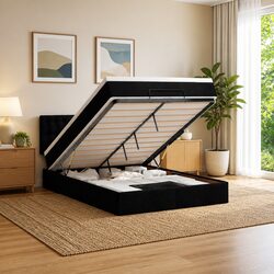 Double Ottoman Bed with Storage - Ideal for Small Spaces