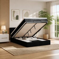 Practical Queen Ottoman Bed with Convenient Storage