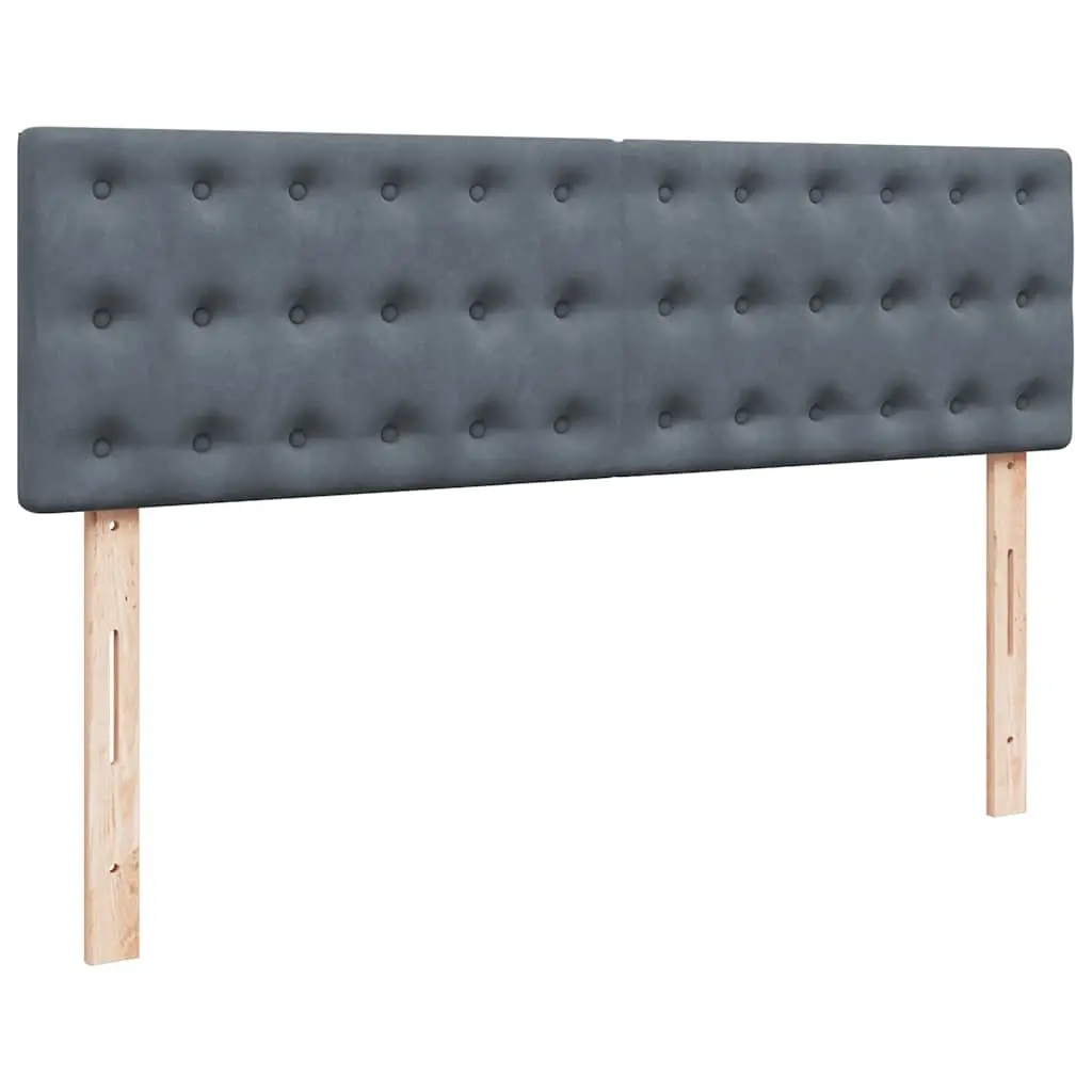 Double Ottoman Bed Velvet Grey with Pocket Spring Mattress and Hydraulic Lift Storage