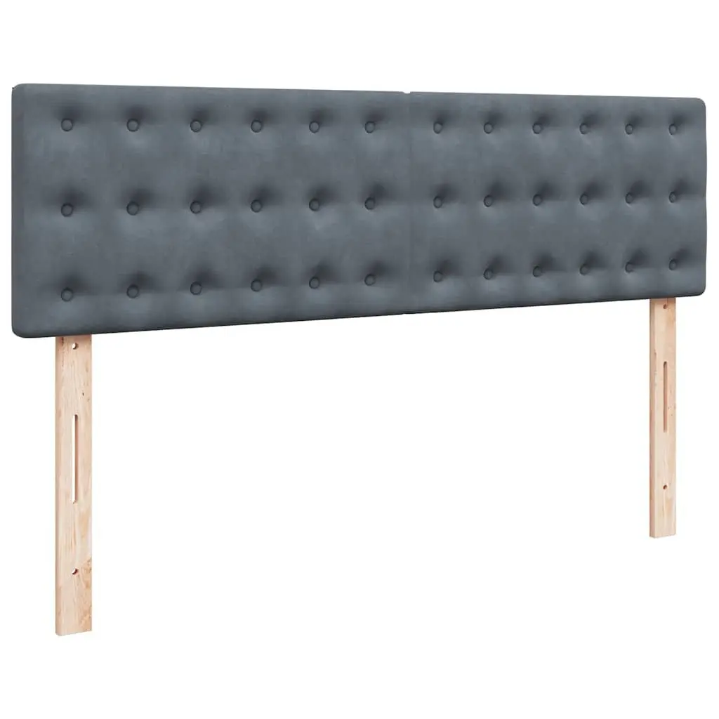 Queen Ottoman Bed Velvet Grey with Pocket Spring Mattress and Hydraulic Lift Storage