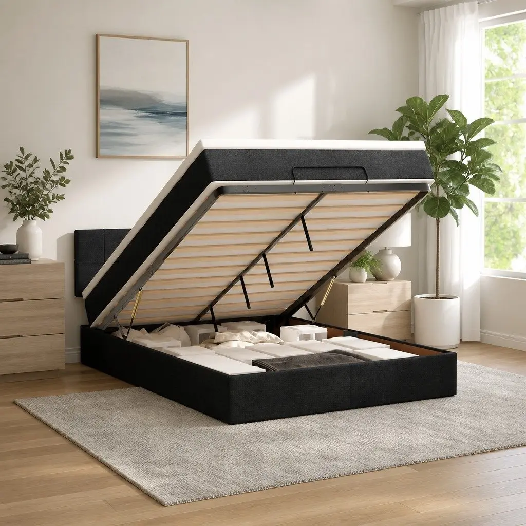 Double Ottoman Bed with Storage