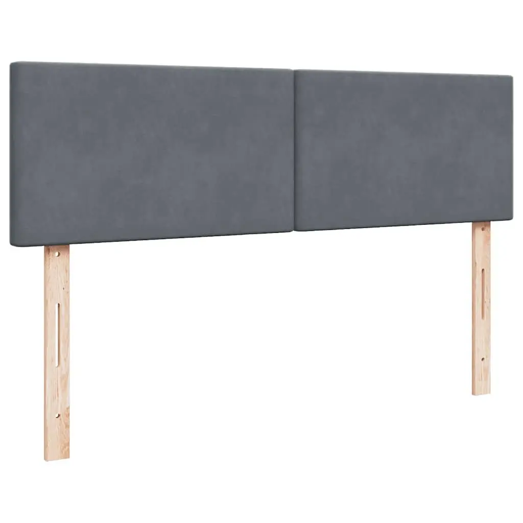 Double Ottoman Bed Velvet Grey with Pocket Spring Mattress Hydraulic Lift Storage and LED Lighting