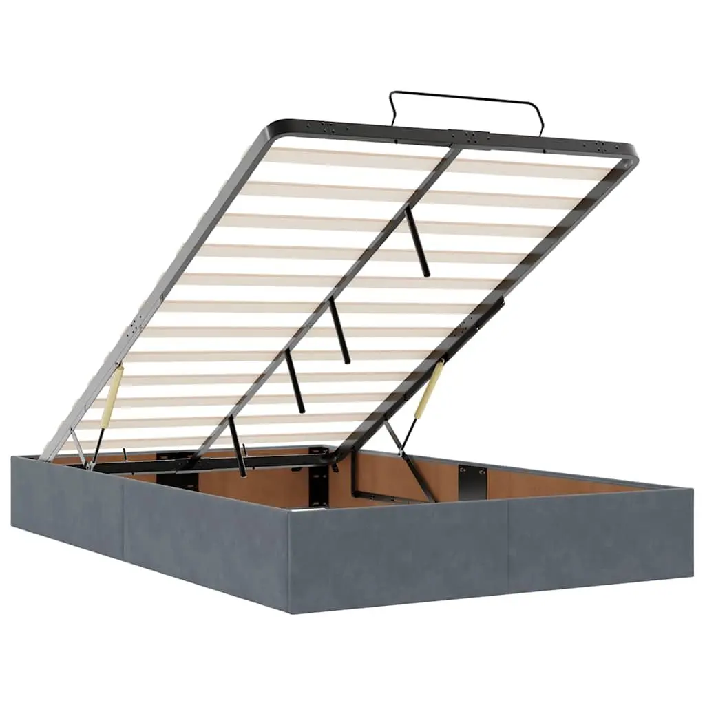 King Single Ottoman Bed with Storage and LED Lights