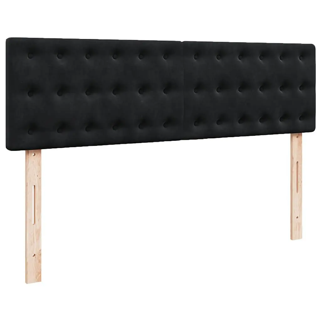 Ottoman Bed with Pocket Spring Mattress LED Lights Under-Bed Storage Black
