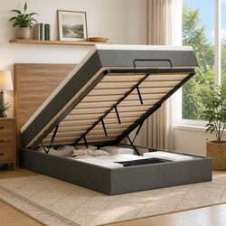 Practical King Single Ottoman Bed with Storage