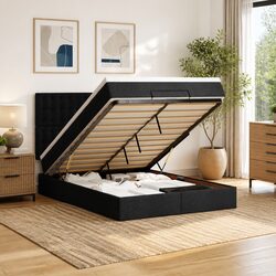 Versatile Double Ottoman Bed for Practical Storage