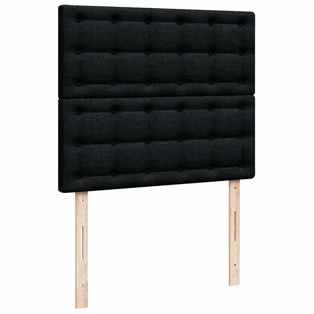 Ottoman Bed with Mattress and Storage in Black