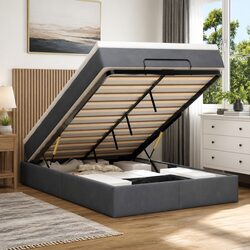 Functional Ottoman Bed with Mattresses for Smart Storage