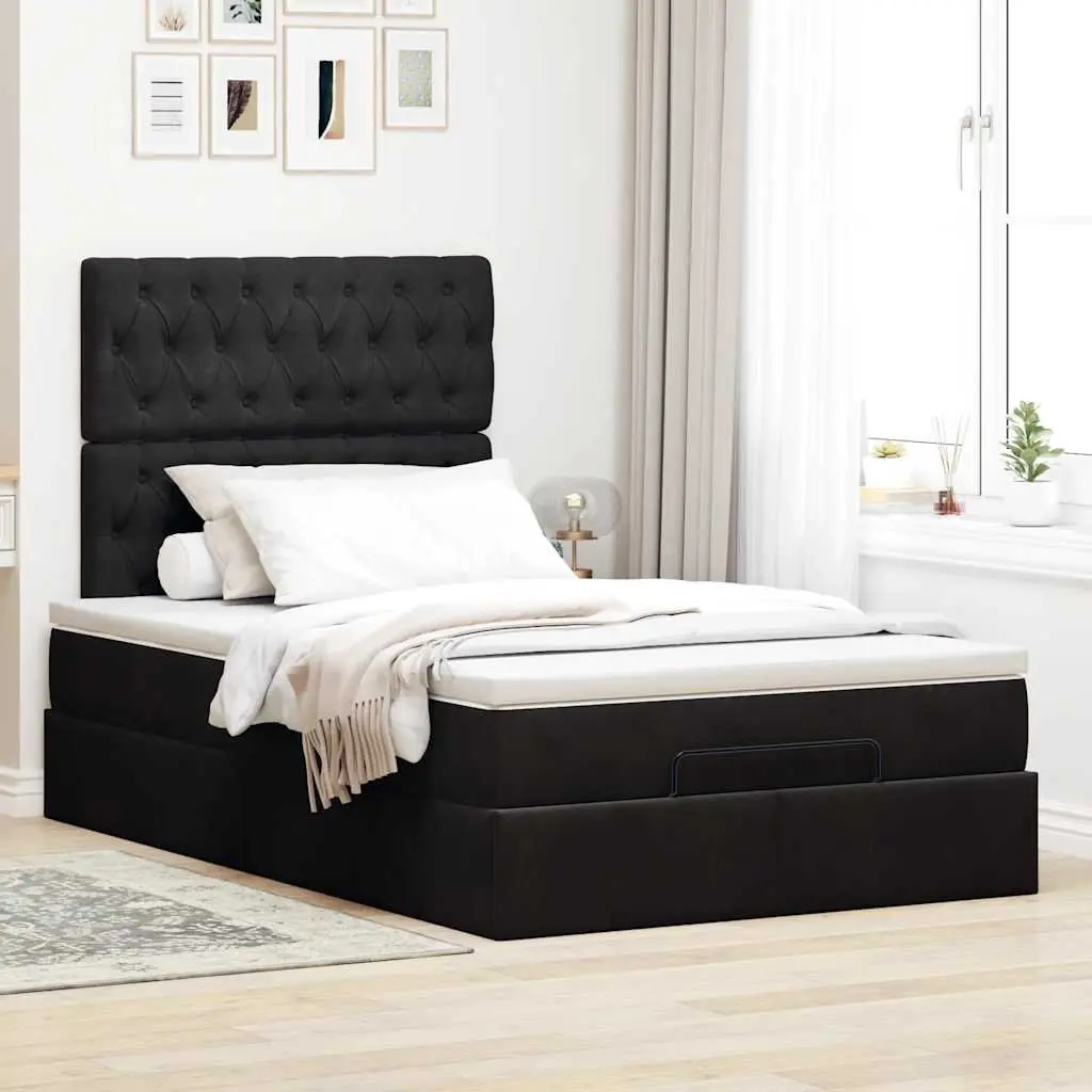 King Single Ottoman Bed with Lift-Up Storage