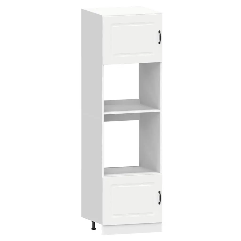 7 Piece Kitchen Cabinet Set Engineered Wood White Adjustable Feet