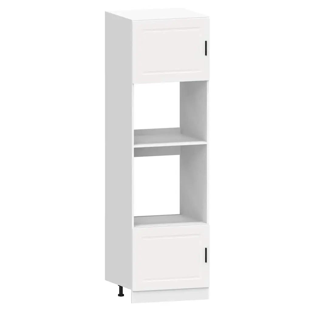 7 Piece Kitchen Cabinet Set Engineered Wood White Storage Furniture Adjustable