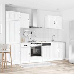 Practical 7 Piece Kitchen Cabinet Set for Home Use