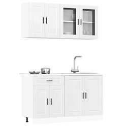 Practical 4 Piece Kitchen Cabinet Set for Daily Use