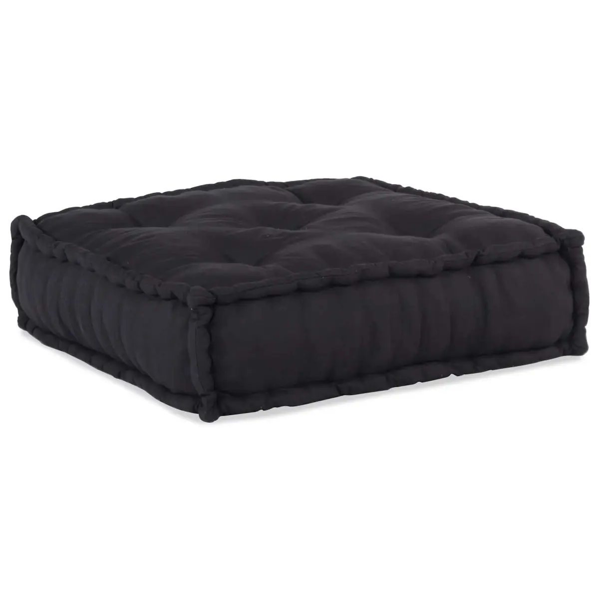 Fabric Modular Sofa Unit Anthracite 210cm x 140cm x 56cm Indoor and Outdoor Flexible Lounge Seating