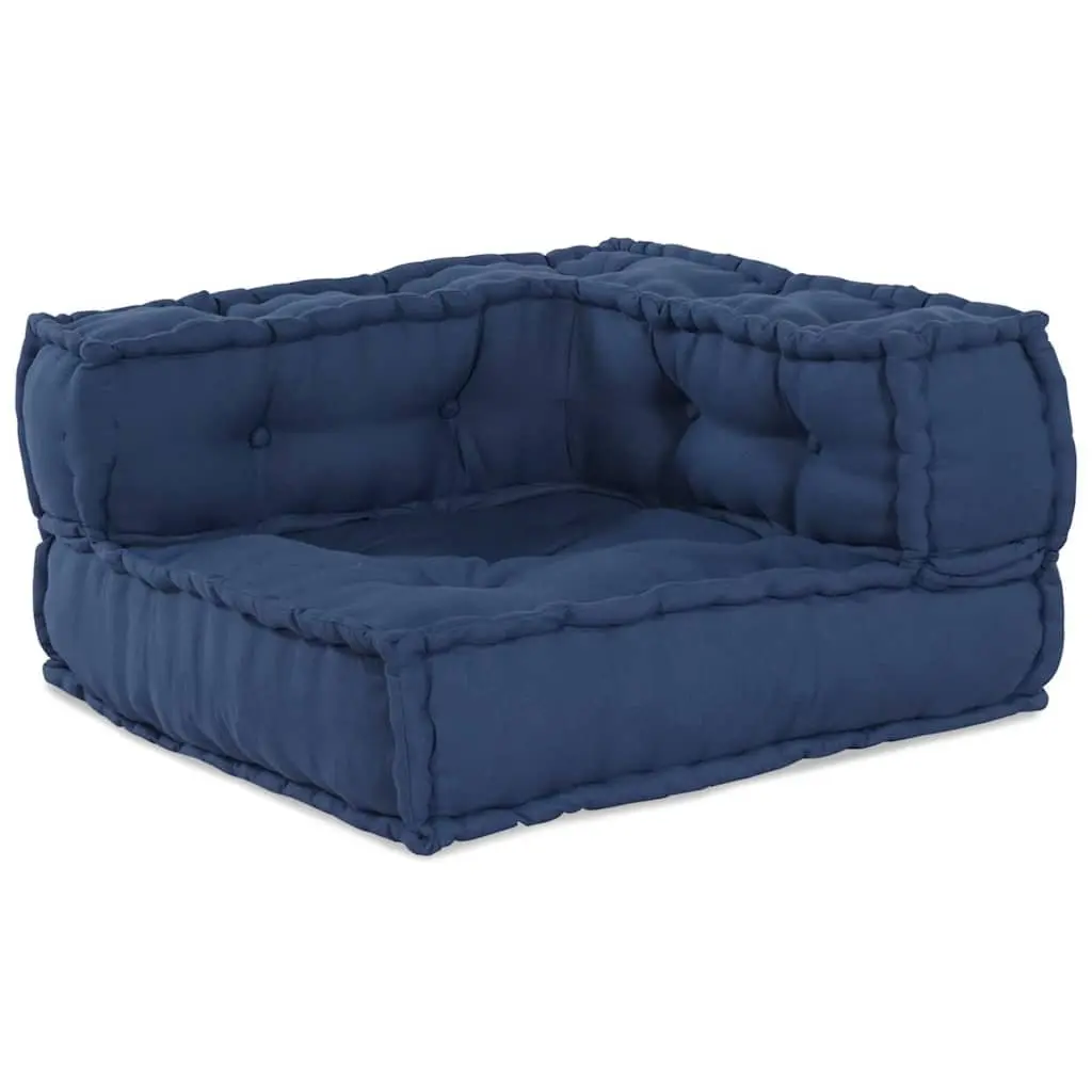 Modular Sofa Unit 2 Pieces Blue Fabric Indoor Outdoor Living Room Sectional