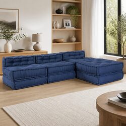 4-Piece Flexible Sofa Set for Indoor and Outdoor Comfort