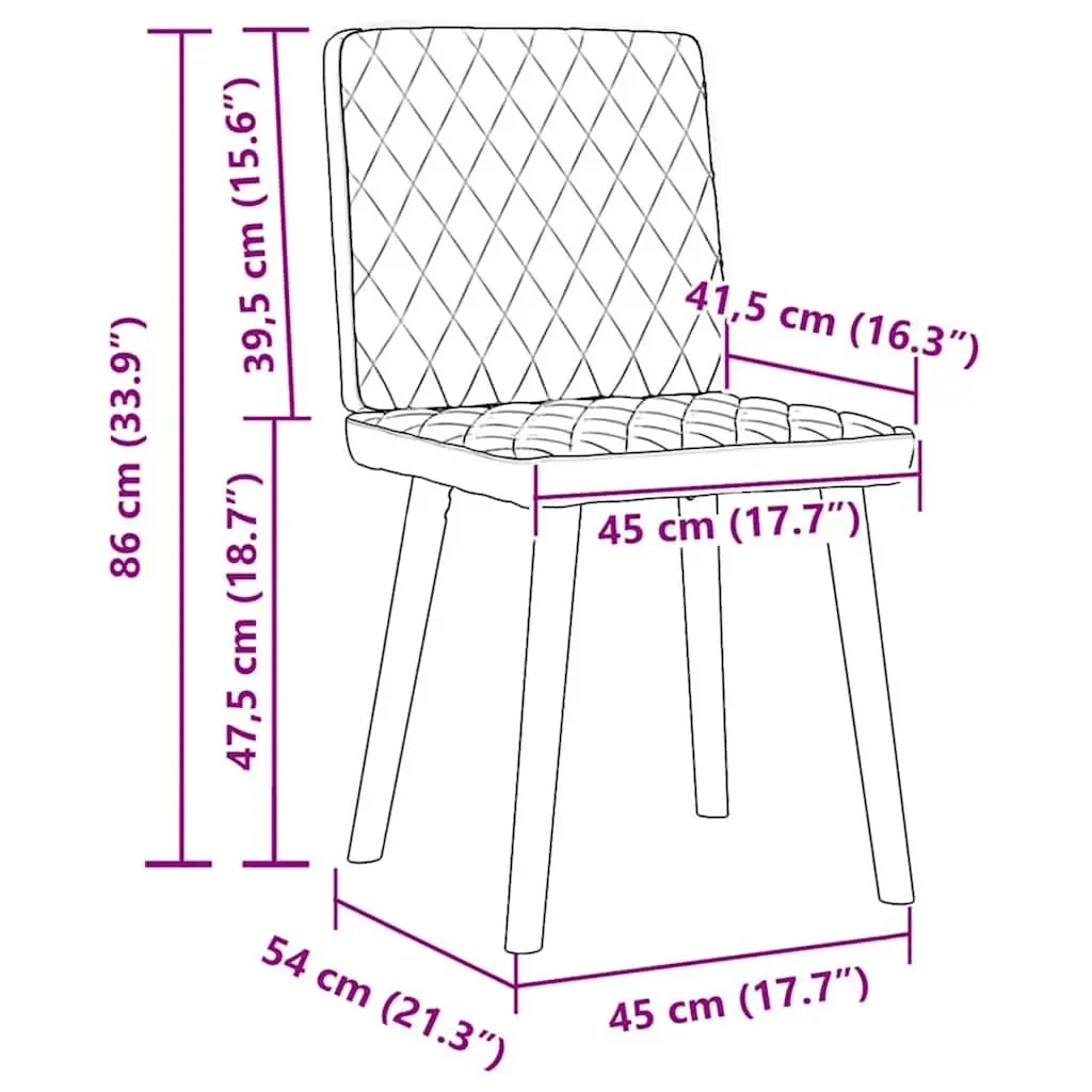 6-Piece Grey Dining Chair Set