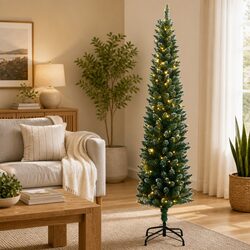 Ideal Slim Christmas Tree for Compact Living Spaces