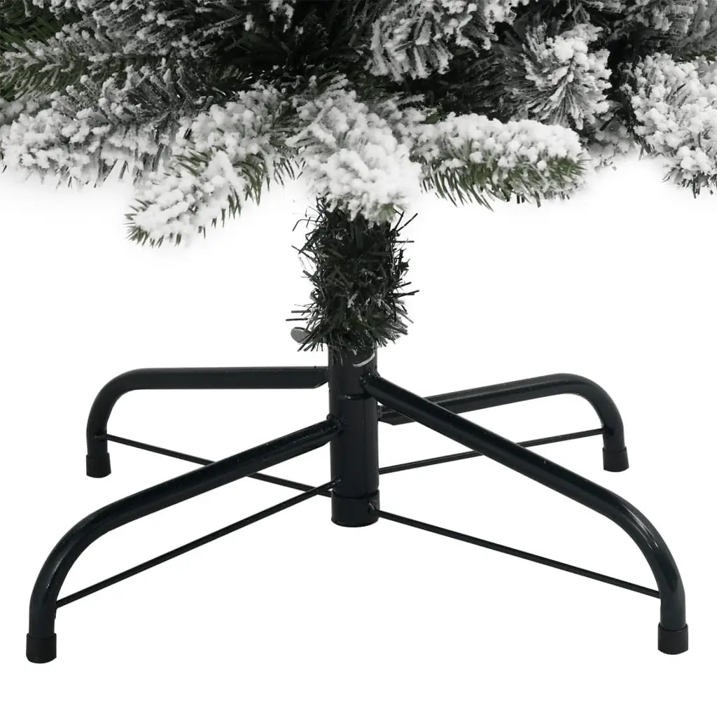 Artificial Christmas Tree Slim 150cm Flocked Snow Green