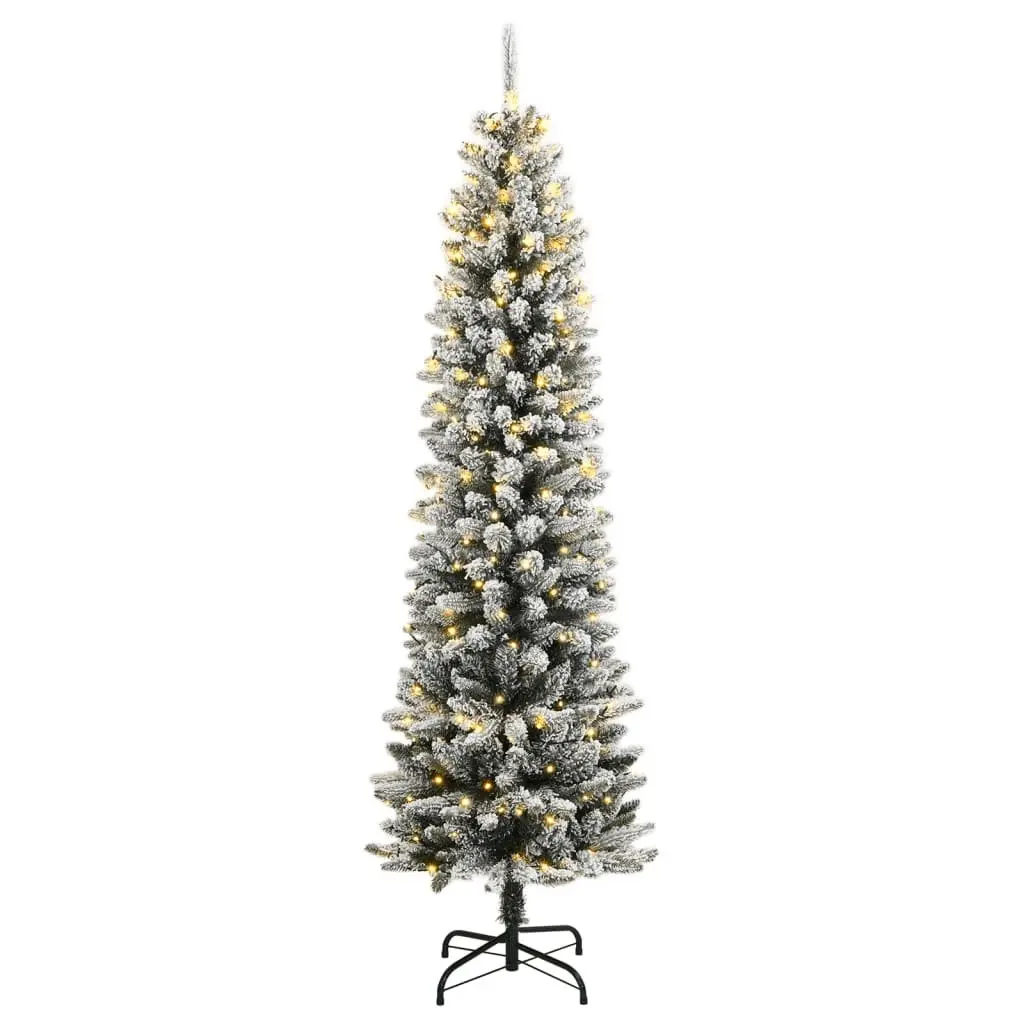 Artificial Christmas Tree PVC PE 240cm Flocked Snow Green