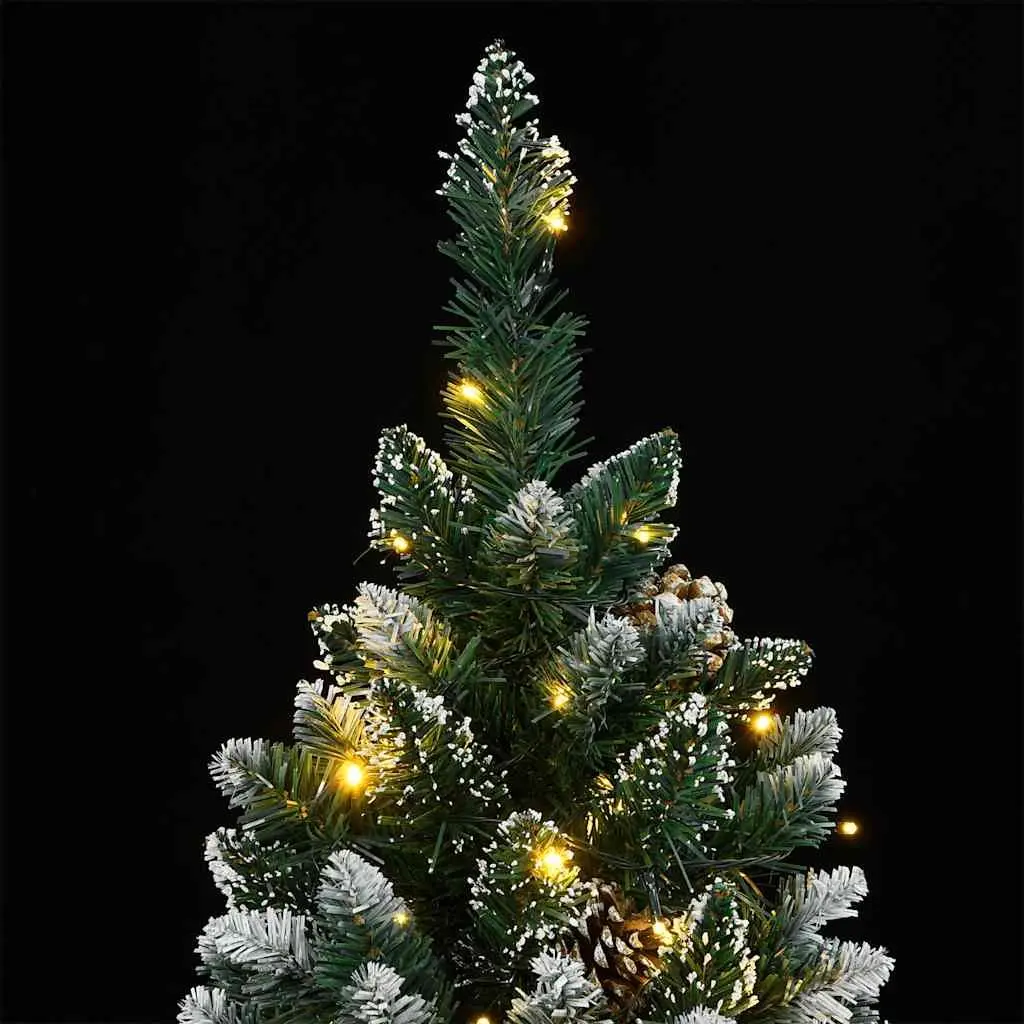 Artificial Christmas Tree 120 cm Green 150 LED Lights 8 Modes Hinged Branches