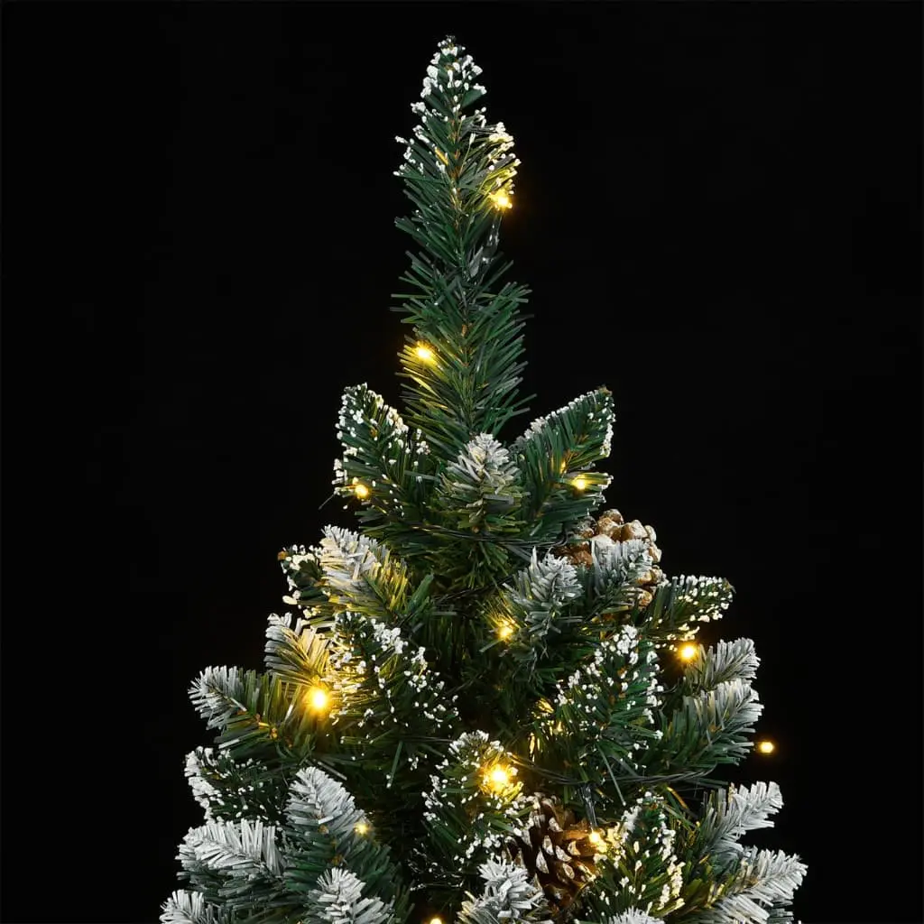 Artificial Christmas Tree PVC 150cm Green with 150 LED Lights Hinged