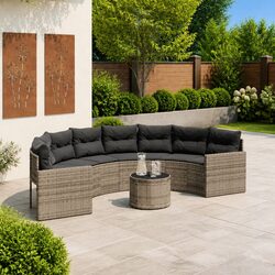 Versatile Half-Round Garden Sofa Set for Every Outdoor Space