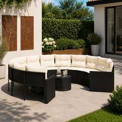 Functional Round Garden Sofa Set for Your Outdoor Space
