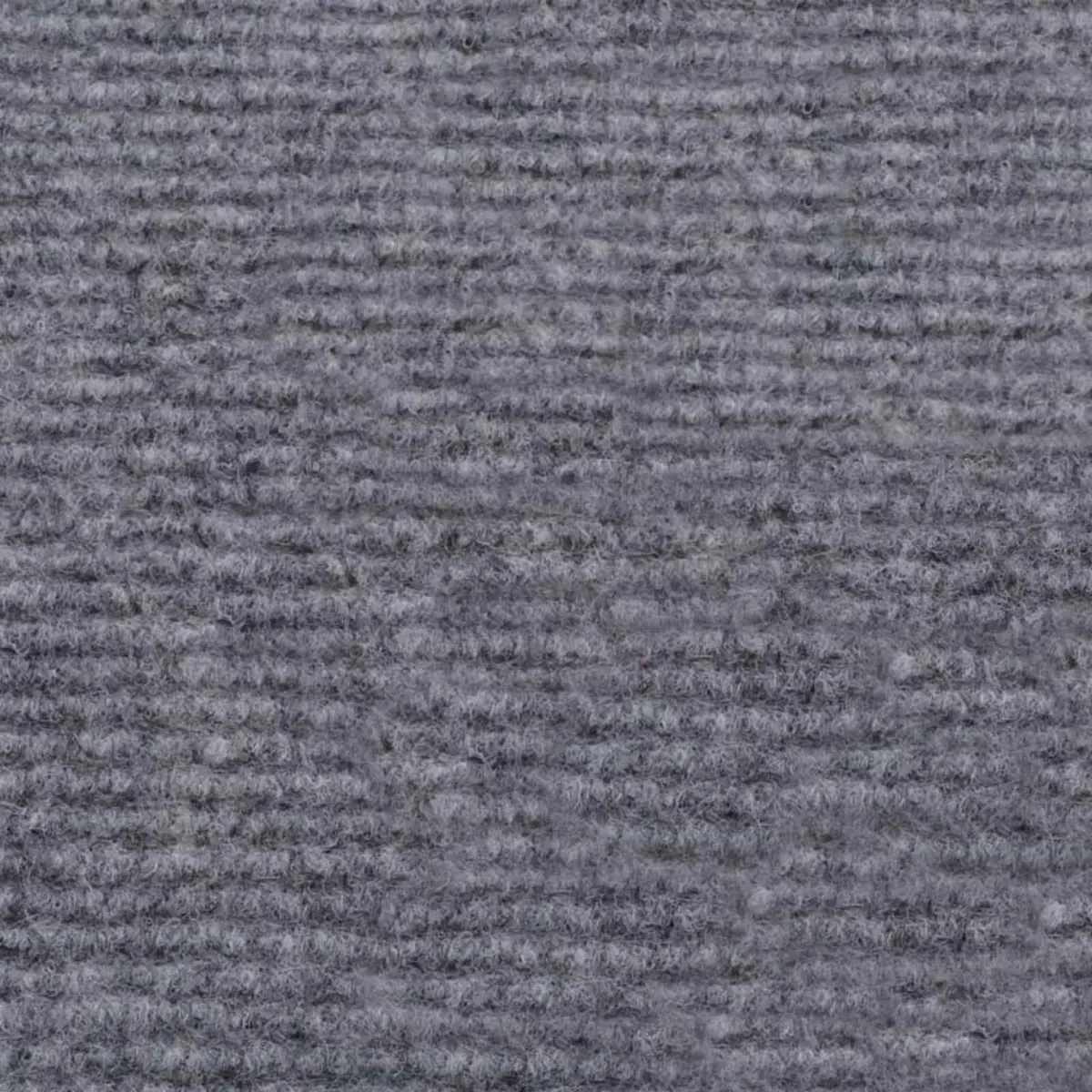 Runner Rug 1.2x10m Grey Polyester Ribbed Texture Non-Slip Indoor Outdoor