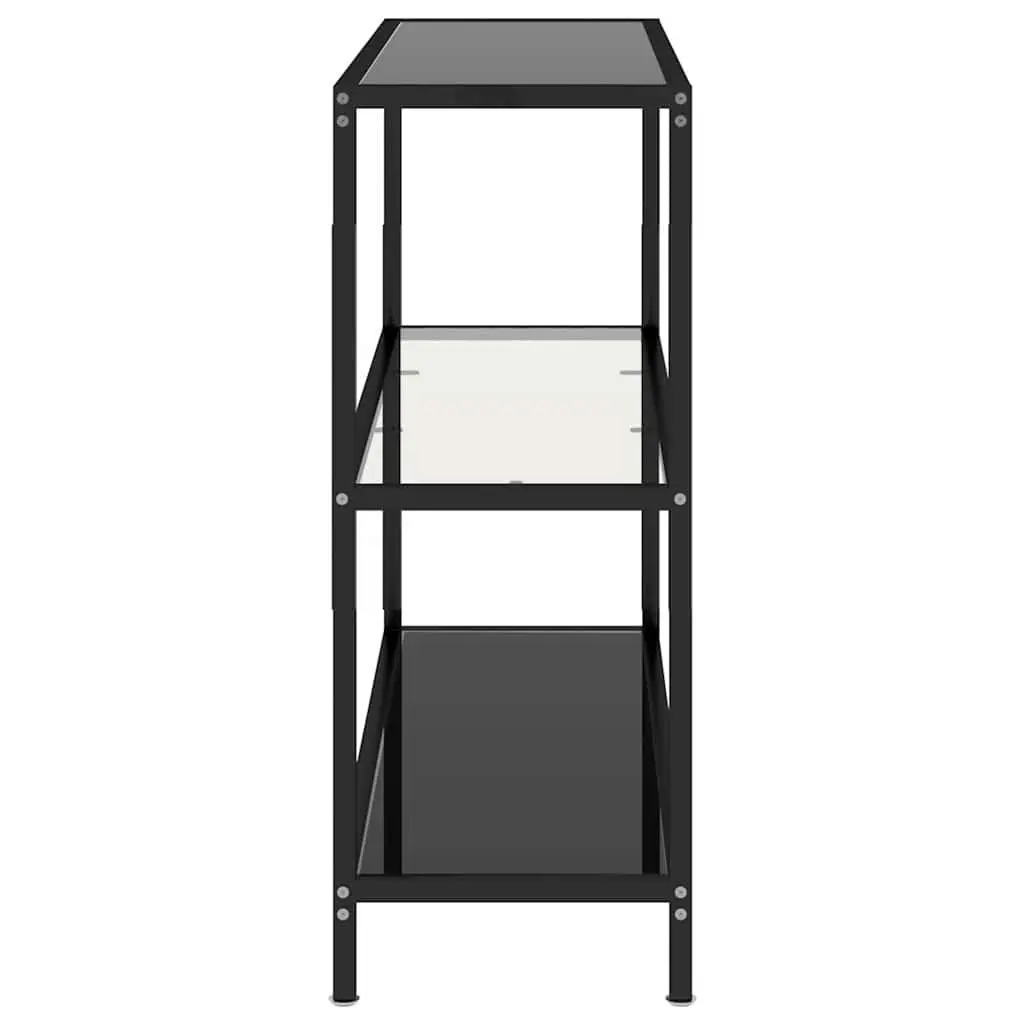 Tempered Glass Shelf Unit Black Corner Storage Display Shelving Furniture Stand